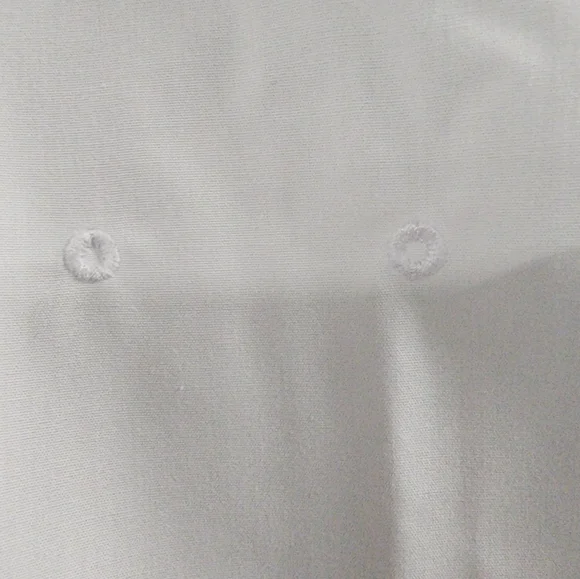 Delta Collection By Lands End Womens White Blouse W/ Red Satin Trim Size 6 NEW - Picture 3 of 4